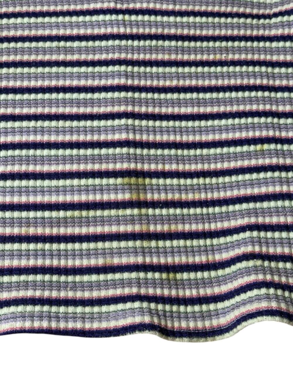 B-Sharp Ribbed Striped Short Sleeve Top Size M - Picture 3 of 6